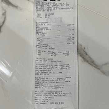 FLO Ayakkabı Muş FLO Bot Değişim Yapmadı