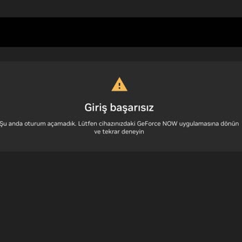 Geforce Now Oturum Açılamadı Sorunu