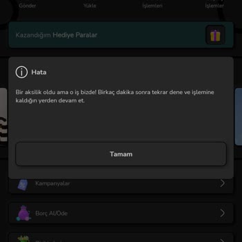 Kampanya Yapıldıktan Sonra Uygulaması Çalışmayan Nays