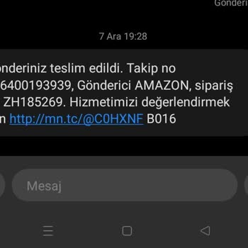 Samsun Atakum MNG Kargo Siparişimi Getirmeden Teslim Edildi Dedi.