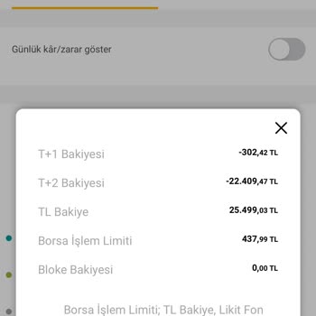 VakıfBank Yatırım Hesabında Ki Bakiyesi T+2 Eksi Olarak Görünüyor