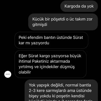 H&R Butik 3 Eksik Ürün