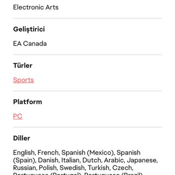 EA Sports FC24 (FIFA 24) Türkçe Dil Desteği Sorunu