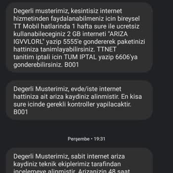 Türk Telekom Evde İnternet Yok