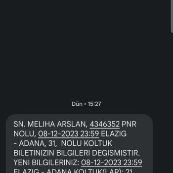 Öz Has Bingöl Firma Tarafından Habersiz Koltuk Değişimi