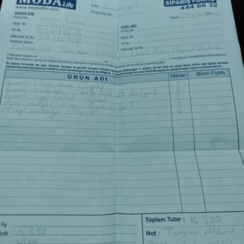 Modalife Sipariş Verilen Ürünle Gelen Ürünler Farklı