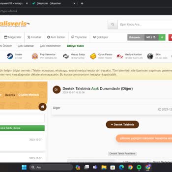 Oyun Alışveriş (oyunalisveris.com) Oyun Alışveriş Sitesi İade