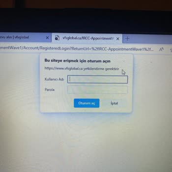 VFS Global VFS Kanada Randevu Alamıyorum