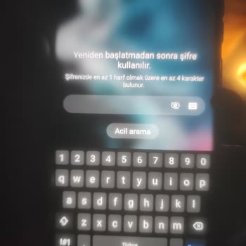Samsung Telefon Yeniden Başlatma Şifre Girilir Sorunu