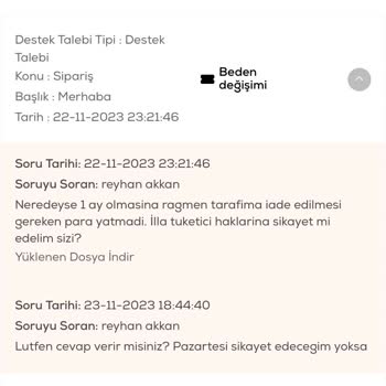 Never More İade Tutarını Ödemiyor