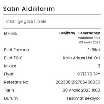 Banabilet.com Mac Bileti Yüklenmedi