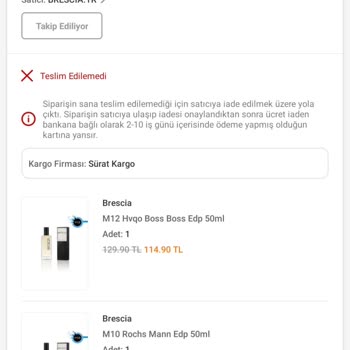 Sürat Kargo Kargomu Bana Vermediler