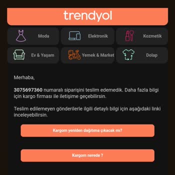 Sürat Kargo Kargomu Bana Vermediler