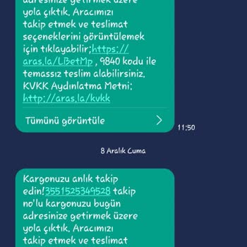 Aras Kargo Kargo Gelmiyor İşgüzarlık