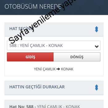 İzmir Büyükşehir Belediyesi 588 Otobüs Saatinde Gelmiyor