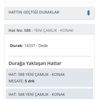 İzmir Büyükşehir Belediyesi 588 Otobüs Saatinde Gelmiyor