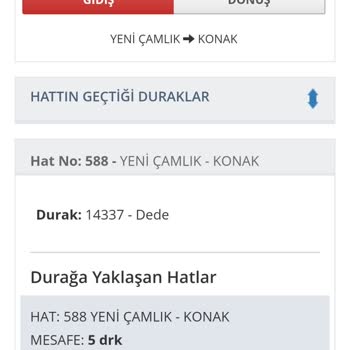 İzmir Büyükşehir Belediyesi 588 Otobüs Saatinde Gelmiyor