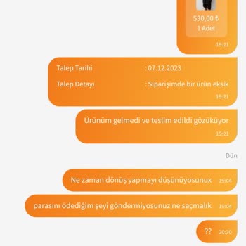 Trendyol Pull And Bear Eksik Ürün Gönderdi Ve Kimse Cevap Vermiyor