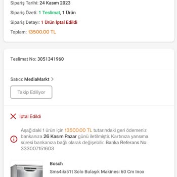Trendyol İptal Edilen Ürünün Gönderilmesi Ve IBAN İle Nakit Para Talebi İsteme