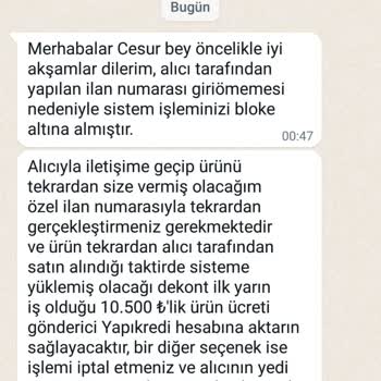 Klima Baymak 18000 BTU Acil Dönüş Sağlayınız