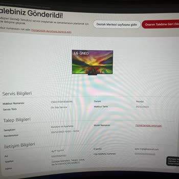 LG KURULUM-MONTAJ Randevuya Kimse Gelmedi, Dönüş De Alamadım.