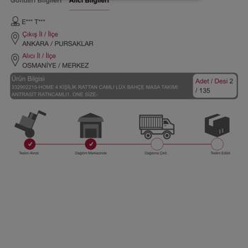 Horoz Lojistik Kargomu Getirmedi Ve Kargom Transfer Merkezinde