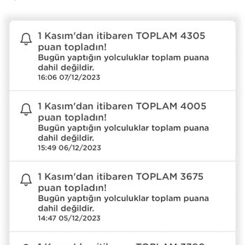 Martı Tag Gelmeyen Puan