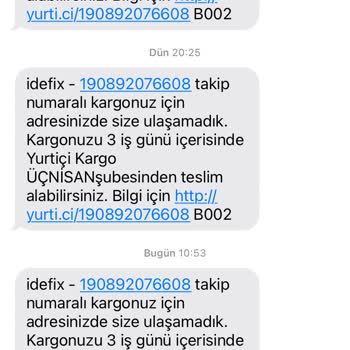 Yurtiçi Kargo Kargo Teslim Edilememesi