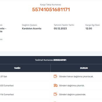 Sürat Kargo Kardelen Şubesi Kargo Teslimatı Yapmıyor