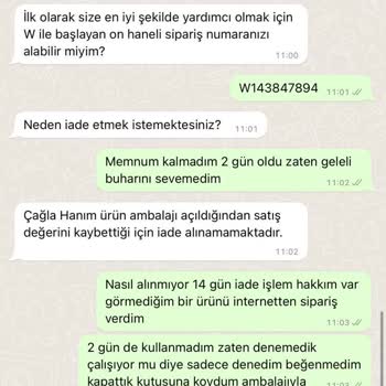 D&R Buhar Makinesi İadesi