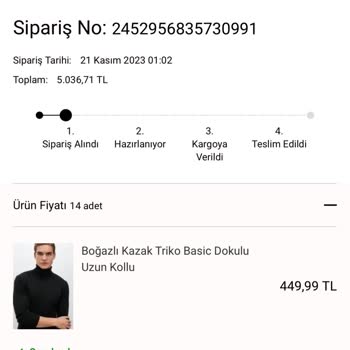 Koton Siparişimin Gönderilmemesi Ve Çözüm İçin Umursanmaması