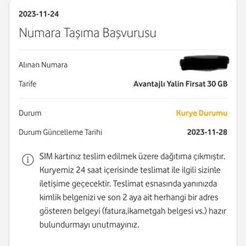 Vodafone Hattım Elimde Ama Aktif Olmuyor Kuryede Görünüyor