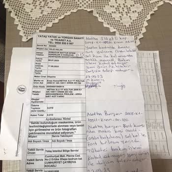 Enza Home Netha Koltuk Takimi Arızalı