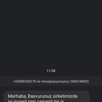 0548 823 62 78 Şüpheli SMS İle Gelen İstenmeyen İş Teklifi