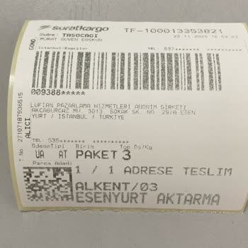 Sürat Kargo Elden Teslim Ettiğim Kargomu Kaybetti.
