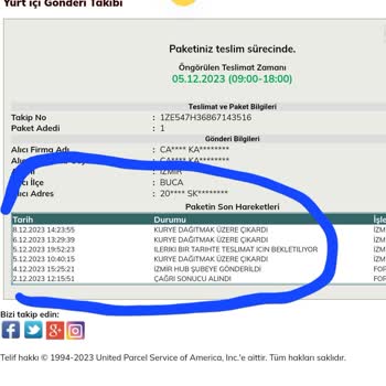 UPS Türkiye Türkiye Memnuniyetsizliği Mağdurum