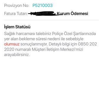 Türkiye Sigorta Provizyon Onayı Sorunu