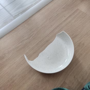 Kütahya Porselen Kırık Tabak Çıktı