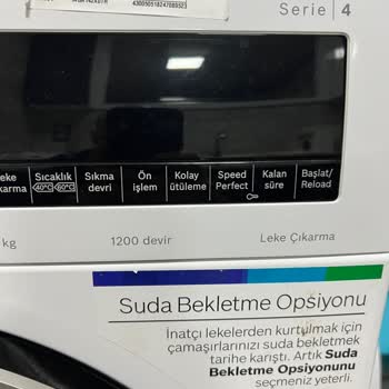 3,5 Yıl Kullanmadan Ağır Hasar Açan Bosch Çamaşır Makinesi.
