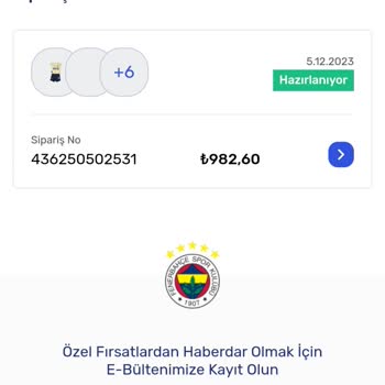 Fenerium Ürün Kargoya Verilmedi