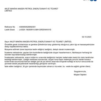 Lassa Lastik Güvenilir Değil