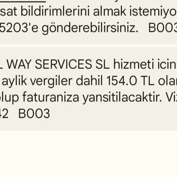 Vodafone Htp Digital Way Servis Sl Aboneliği İptalini İstiyorum