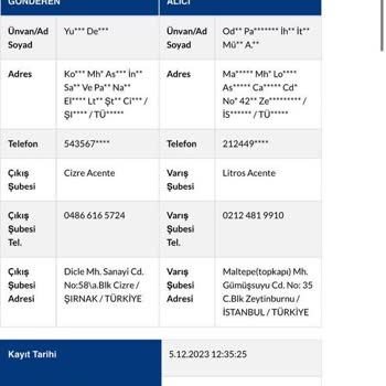 Sürat Kargo Geciken Evrak Teslimatı Sorunu