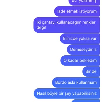 begoncantaa (Instagram) İstemediğim Ürün Yollanması Asıl Sipariş Gönderilmemesi