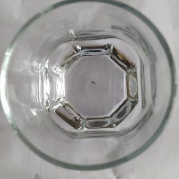 Lav Markalı Cam Bardak