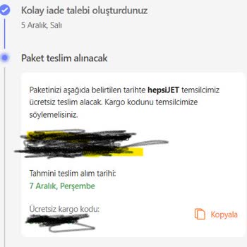 Hepsijet İade Ürünü Teslim Almıyor