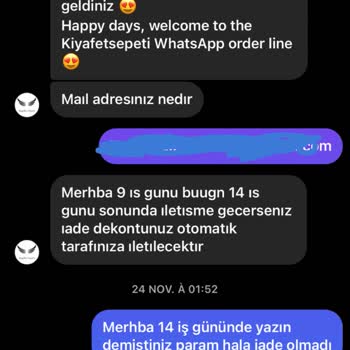 Kıyafet Sepeti Ürün İadesi Yapmayın
