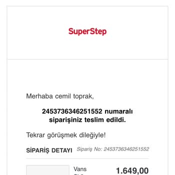 SuperStep 3 Günde Deforme Olan Ayakkabı Hayal Kırıklığı