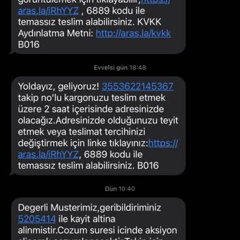 Aras Kargo Teslim Edilmeyen Kargo