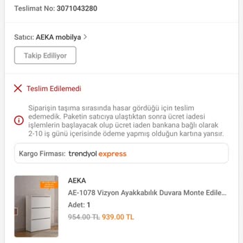 Trendyol - Trendyol Kargo Ürüne Verdiği Hasar Ve Mağduriyet